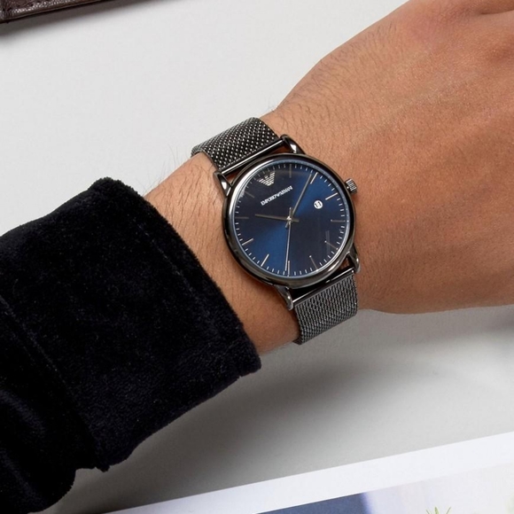 Emporio Armani Quartz Blue Dial Men's Watch - Picture 10 of 13